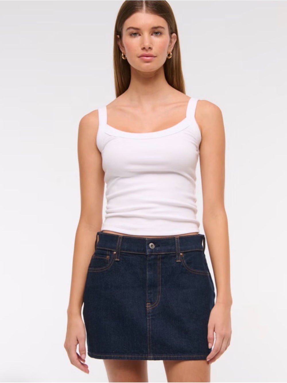 Abercrombie Midrise Denim Miniskirt